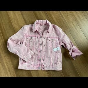 NWT GAP Girls Pink Jean Jacket